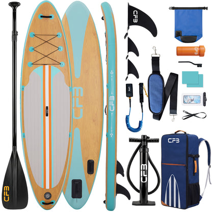 Premium Inflatable SUP Board 10'6'' – Stabil & Kipp­sicher – Hochdruck Drop-Stitch Technologie – Rutschfeste EVA-Deckfläche – Ideal für Anfänger & Fortgeschrittene