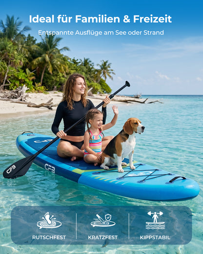 CF3 Premium SUP Board – Allround Stand Up Paddle Board für Anfänger & Fortgeschrittene